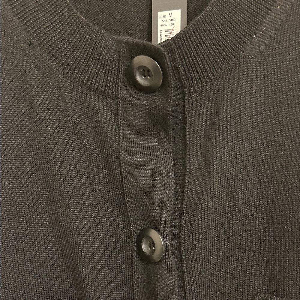 The Limited Black Crewneck Button-Front Cardigan - Picture 3 of 8